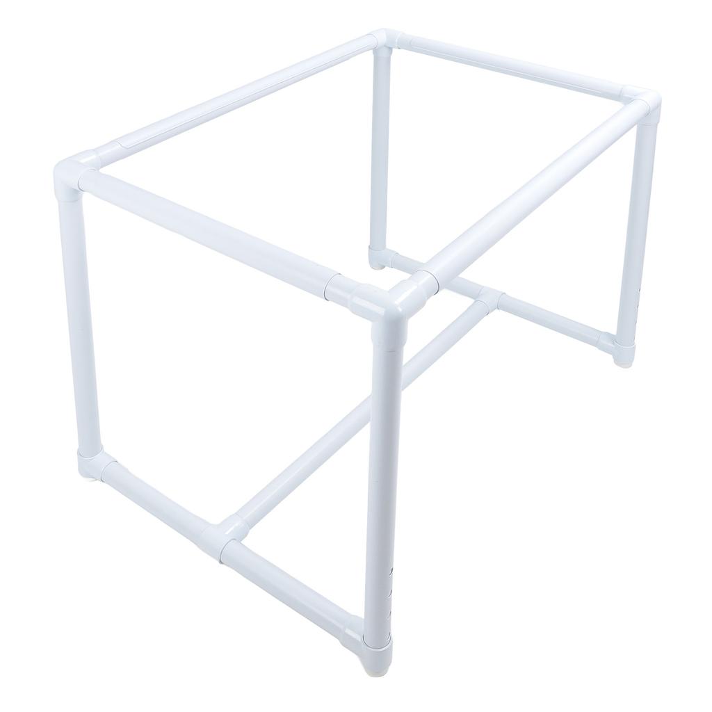 Embroidery Frame Stand 99x73cm Plastic Pipe Height Adjustment Needlework Cross Stitch Table for