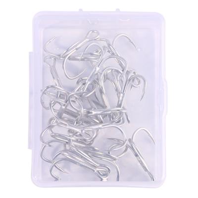 20 PZ/SCATOLA set completo di ami da pesca in scatola kit ami da pesca tripli in acciaio inox per acqua dolce acqua salata ami macchiati di sangue