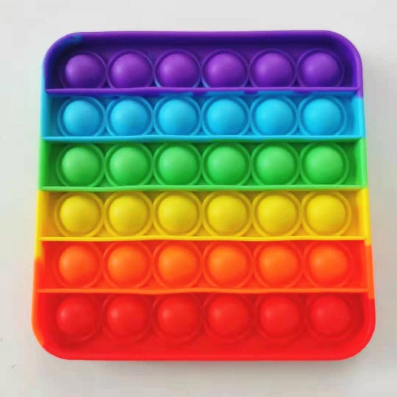 2Pcs Hot Push Bubble Fidget Toys Sensory Autism Special Needs Stress Reliever Squeeze Decompression Toy Fidget Toys For Kids