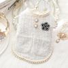 Dog Clothes Autumn and Winter Cat Princess Vest Fragrant Celebrity Pearl Small Dog Teddy Pet Supplies