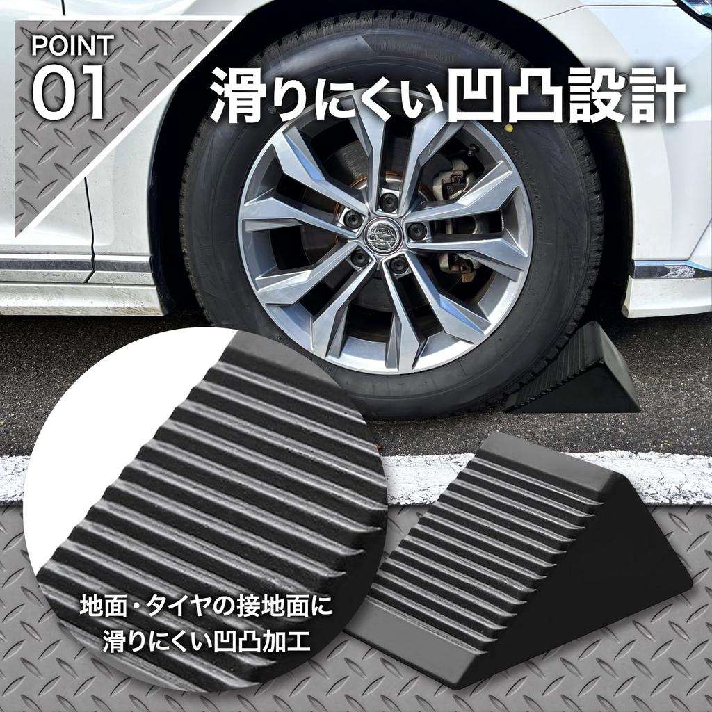 Dot Com Lime Car Stopper, Wheel Stopper, Wheel Stopper, 2 Pieces