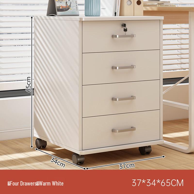 Multi-Layer Office Storage Cabinet with Lock and Drawers