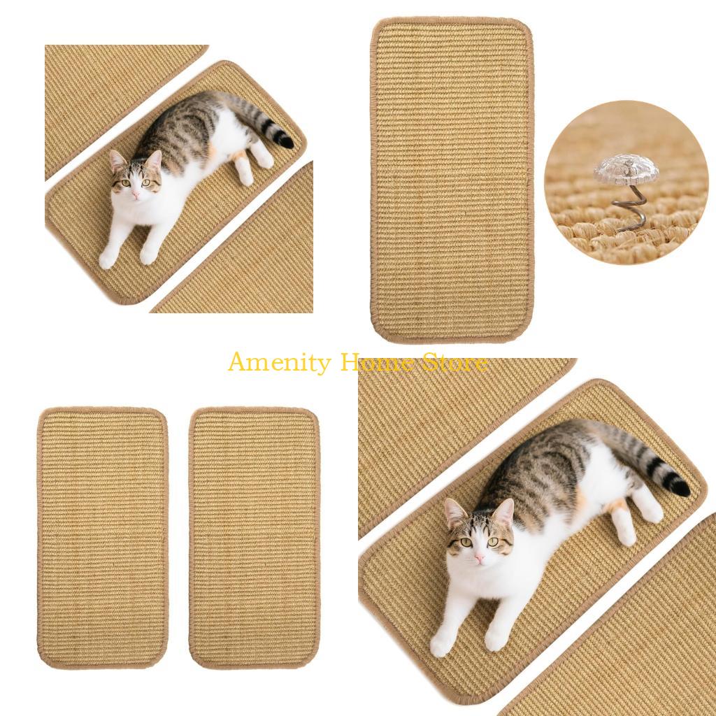 

F26C Double Sisal Cats Scratchers Wall Friendly Design With Coarse Texture For Kittens Surfaces Protects Furniture From Damage China Mainland