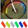Bicycle Wheel Reflective Stickers Colorful Fluorescent Rim Decals Safety Strips Bike Tire Cycling Night Ride Decor Accessories