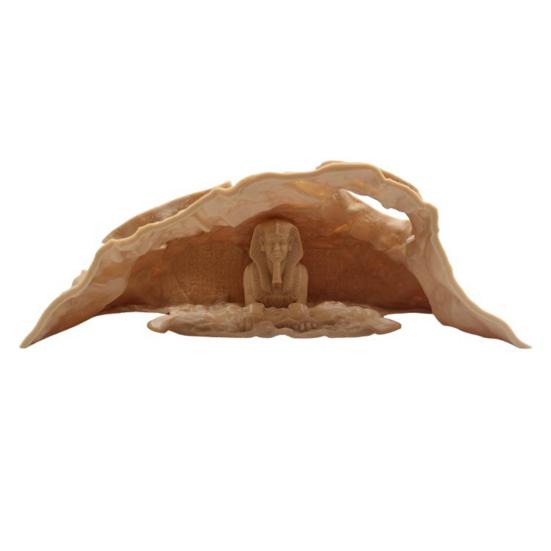 Aquarium Tunnel Cave Egyptian Pharaoh Under Gravel Tunnel Small Fish And Shrimp Hideout with Viewing Ports for Betta Pleco Shrimp Tank Decor