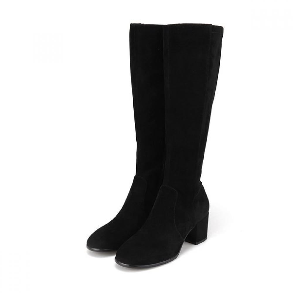 Barbara Suede 5cm Stretch Long Boots Bbi871bk 250mm