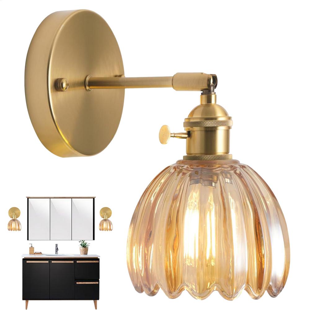 

Ретро настенные бра, деревенские ретро бра в виде цветов, элегантные светильники для дома, украшение для спальни, кухни