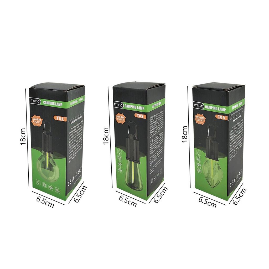 Rechargeable Portable Outdoor Ambient Light LED Multi function Camping Light 3 Adjustable Brightness 400mAh
