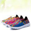 Summer Girl Braid Beach Lazy Shoes Women Color Pink Blue Casual Weave Soft Slip On Outdoor Flats Sneakers