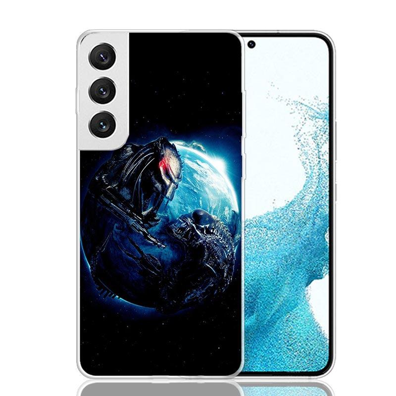 Alien Vs Predator Painted Phone Case For Samsung Galaxy S26 S25 Edge S24 S23 FE S22 Ultra S21 Plus S20 + Fundas Cover Coque Gala