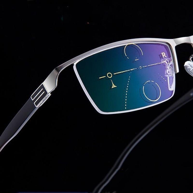 Mens Womens Bifocal Reading Glasses Progressive Anti Blue Light Eyewear Diopter +1 0 To +4 0 Business Eyeglasses
