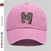 pc Leopard Print Letter M Pattern Printed Baseball Cap Casual Design Decorative Hat Comfortable and Lightweight Headwear A