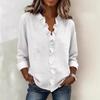 European Women's Ruffle-Trim Cotton Shirt, Long-Sleeved, Spring 2026 Collection
