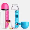 Daily Pill Boxes Organizer Medicine Box Water Bottle Pill Boxes Sports Water Bottle  Hiking