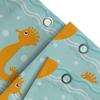 Seahorse-Themed Shower Curtain With Blue Waves Design For Bathroom Decor Modern Style Waterproof Fabric Suitable For Kids Or Fam