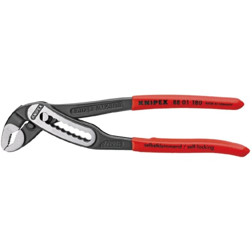 Knipex Water Pump Pliers, Alligator, 180mm, 8801-180