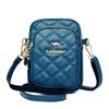 Special Fashion New Diamond Mobile Phone Bag Soft Leather Texture Casual Oblique Span Bag Women