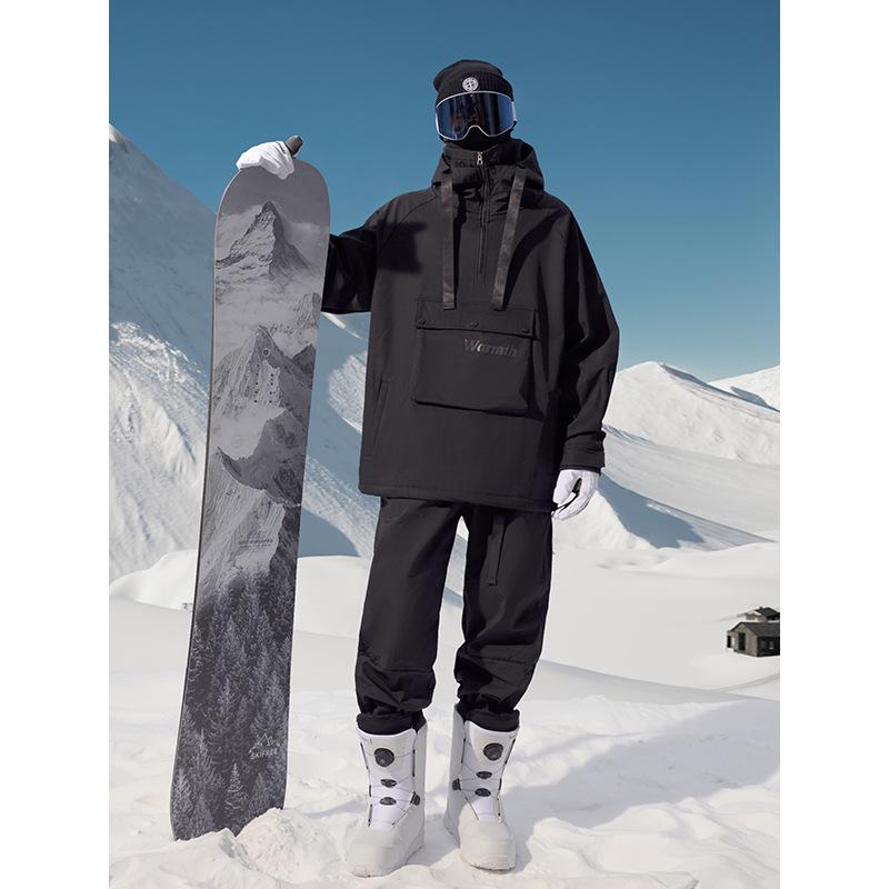Northeast -40° Cold-Proof Ski Suit: Men's Waterproof Cotton Mountaineering & Skiing Two-Piece Set