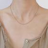 Stainless Steel Rice Bead Choker Necklace for Women - Titanium Steel Layering Accessories