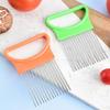 Effortless Onion Slicer Holder Stainless Steel Meat Tenderizer Needle  for Onion Lemon