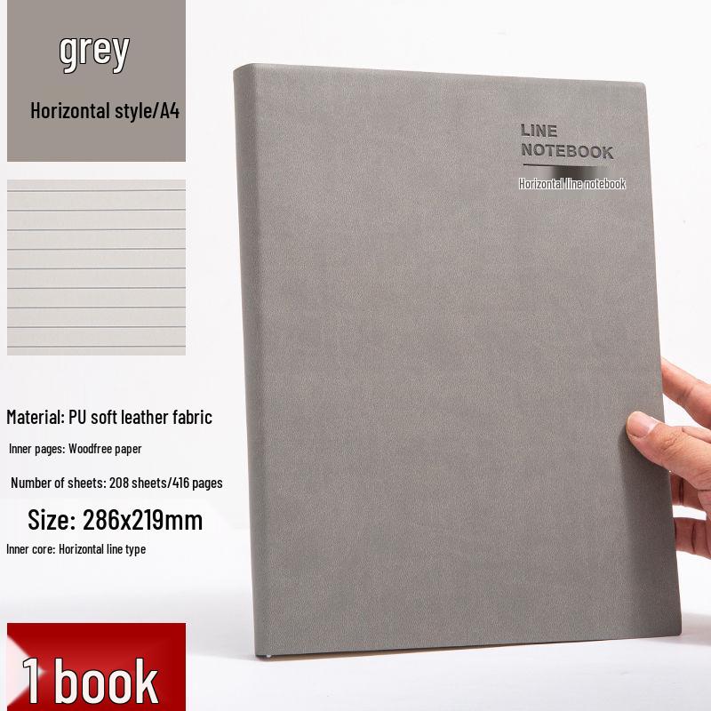 Large A4 Business Notebook - Thick Pages for Meetings and Daily Records