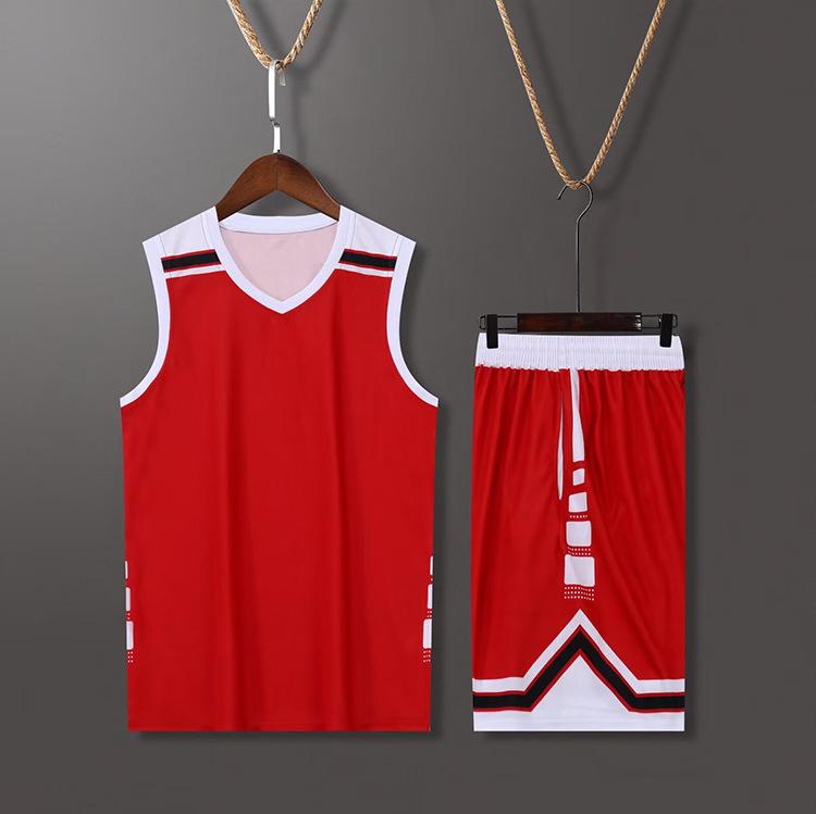 Basketball Jersey Sports Suit College Student Game Jersey Children S Training Jersey Boys Summer Jersey Digital Printing 3XS красный