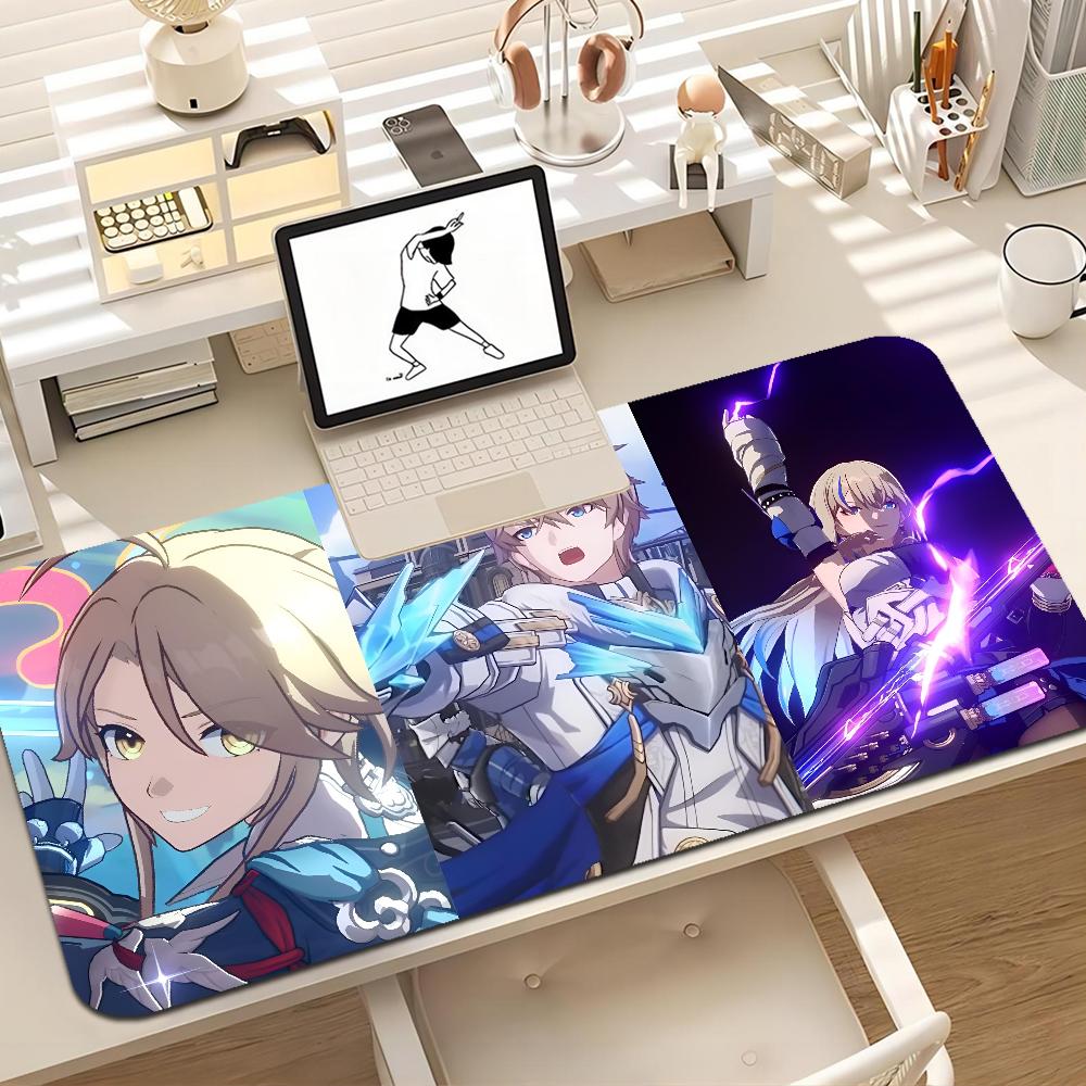 Honkai Star Rail Mousepad Boy Pad Natural Rubber Gaming Mousepad Desk Mat Size For Gameing World Of Tanks CS GO Zelda