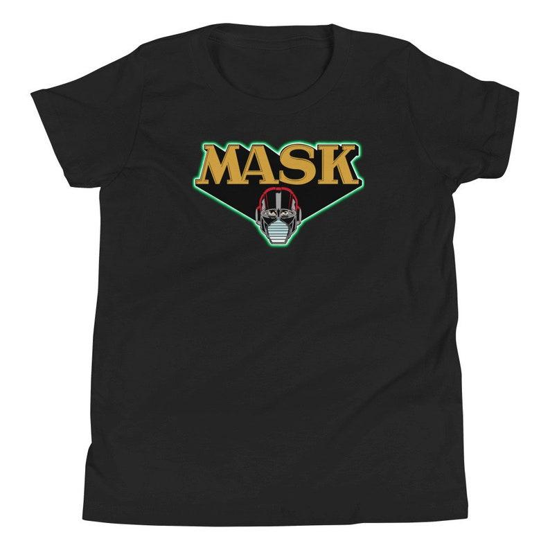 80s retro vintage nostalgic kids tv show cartoon Zeichentrick Serie MASK unisex youth t-shirt 140