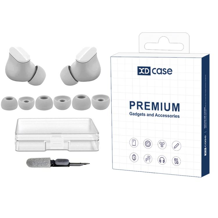 XDcase 3 Paar Ersatz-Silikon-Ohrstöpsel-Set, Größe S/M/L