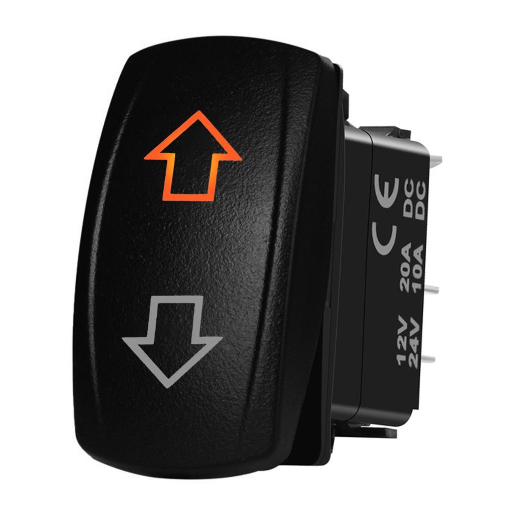 12V/24V Waterproof Backlit Marine Rocker Switch For Yacht Fishing Boat Sailboat Cruiser Navigation Anchor Lighting Fuel System Battery Switches5
