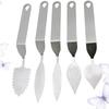 5 Pcs Chocolate Decorating Tool Set Premium Stainless Steel Scraper Ideal for Cake Mousse Cream Decoration Ergonomic