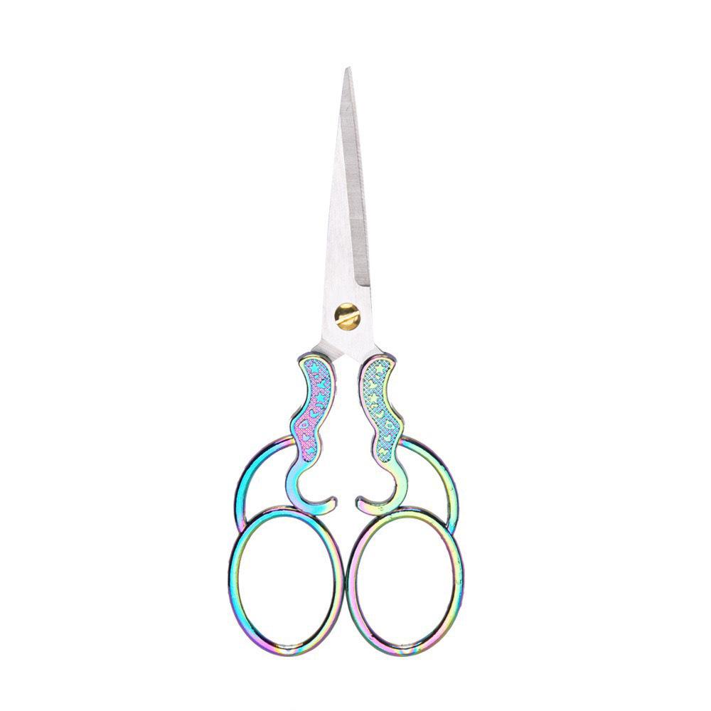 Retro Plum Blossom Zinc Alloy Embroidery and Cross-Stitch Scissors