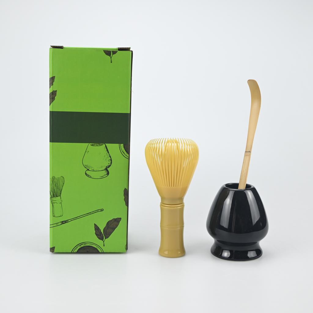 3PCS/Set Japanese-style Plastic Tea Whisk, Matcha Spoon, Tea Whisk Stand, Perfect Gift For Ceremony, Traditional Decoration