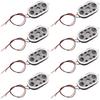 Uxcell 1W 8 Ohm Mini DIY Magnetic Speaker Replacement Loudspeaker 15mmx24mm for Electronic and Navigator 8pcs