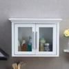 1/12 Doll House Miniature Kitchen Wall Cabinet with Smoothly Wood For Scene Setting Doll House Landscape Accessories