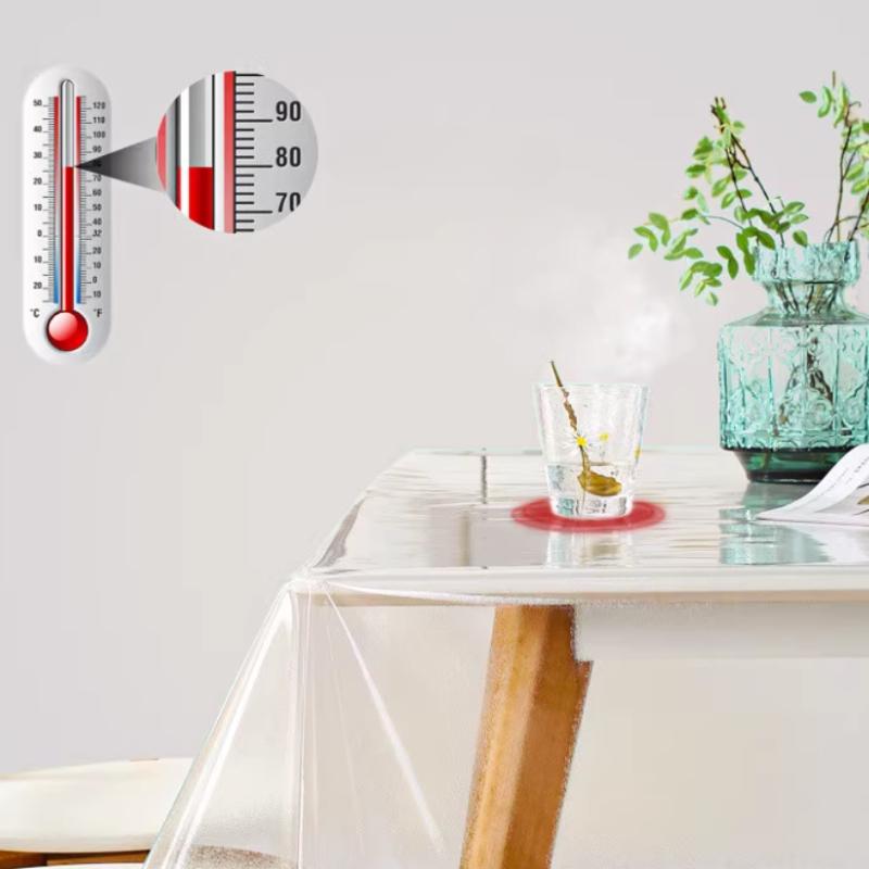 Transparent Thin Soft Tablecloth Protective Cover Pad Waterproof Oil Resistant PVC Plastic Film Tablecloth Rectangular Round Hanging Dining Tablecloth
