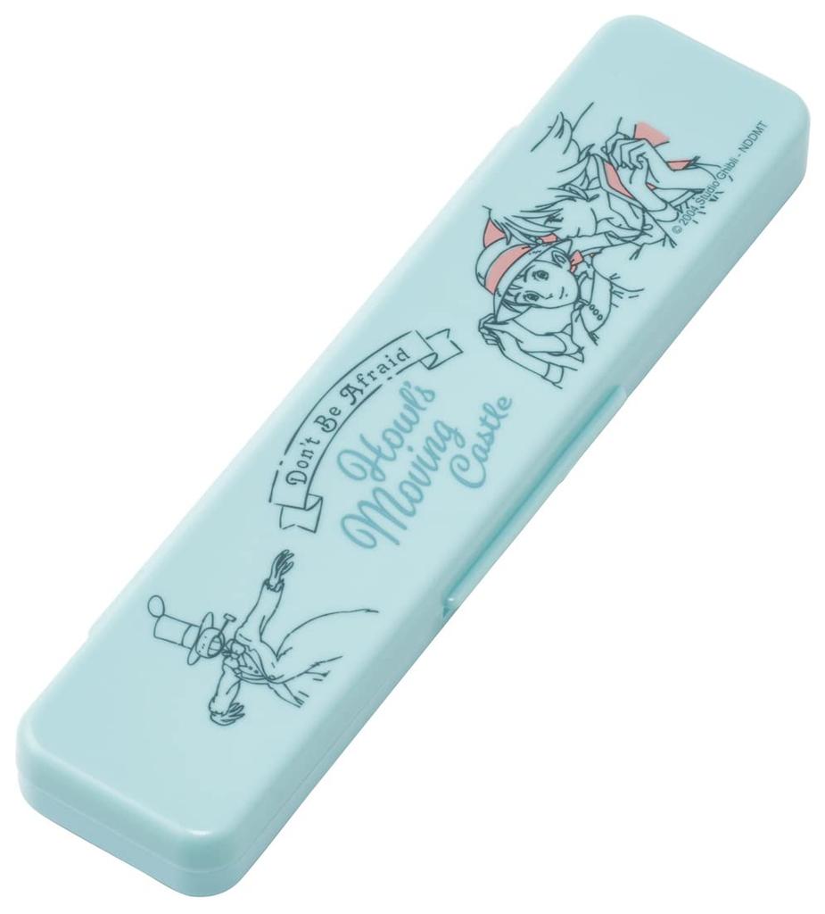 Skater Chopsticks and Spoon Set for Made In Ghibli Moving Castle Adults, Antibacterial, 18cm, Quiet, Japan, Howl's CCS3SAAG-A