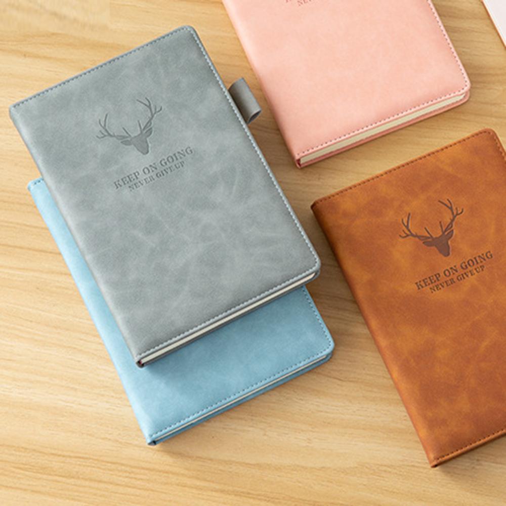 Thick College Office School A5 Journal Notebook Diary Notebook Leather Schedule Book 2021 Notepad