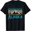 Alaska The Last Frontier Vintage Mountains Nature Gift T-Shirt