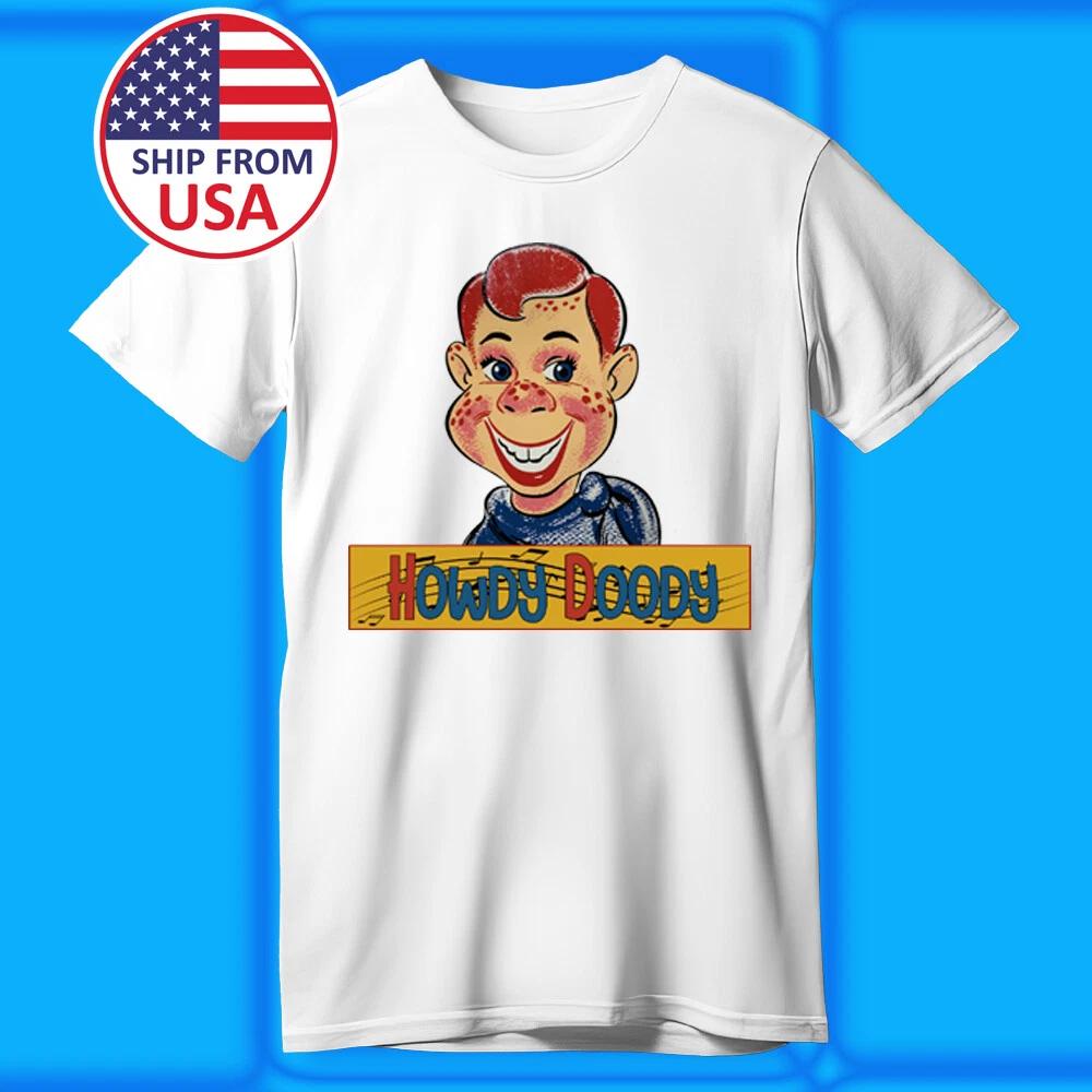 

Howdy Doddy Time Cartoon Men s White Size S-5XL 4XL