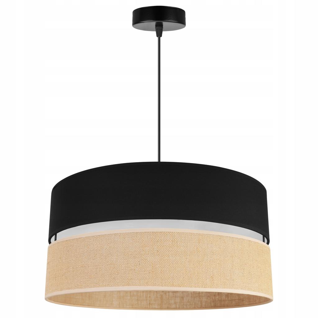 Hanging Lamp, Ceiling Chandelier, Lampshade 45Cm, Black