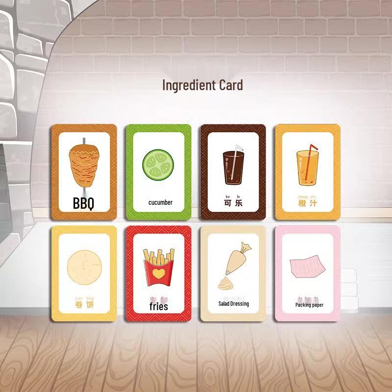 Shawarma Chef Showdown: Ingredient Matching Battle Game for 2-5 Players