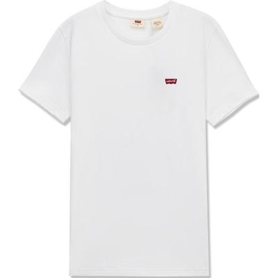 Levis Loose Fit Crew Neck Comfortable Short Sleeve T-Shirt Women Tops White 0019B-0001