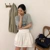 Women's Spring and Summer Niche with Round Neck Cartoon Printed Design Loose with Short Sleeve T-shirt Top