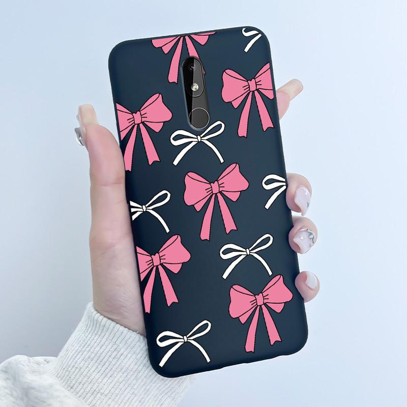 Matte Soft TPU Case For Nokia 3.2 4.2 3.1 Nokia3 Phone Case Luxury Cute Love Rabbit Funny Black Silicone Ultra Thin Back Cover