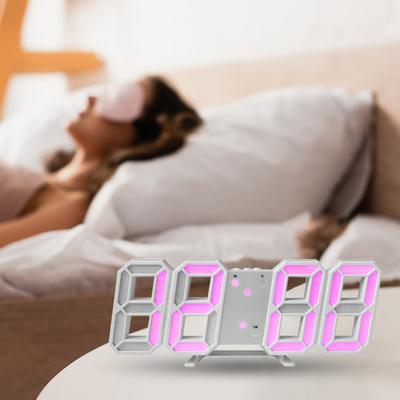 Orologio da Parete a LED 3D con Data e Temperatura, Sveglia Digitale per Casa Soggiorno Ufficio Magazzino