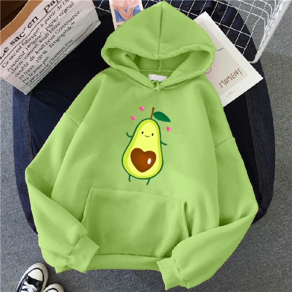 Autumn and winter new women's casual style versatile printing style pattern hooded sweater jacket