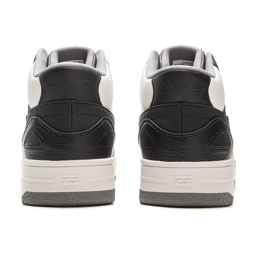 Li Ning Tianji HI Slip Resistant Cushioning Abrasion Resistant Height Increasing Mid top Skateboard Shoes Men's Black AGCV339-5