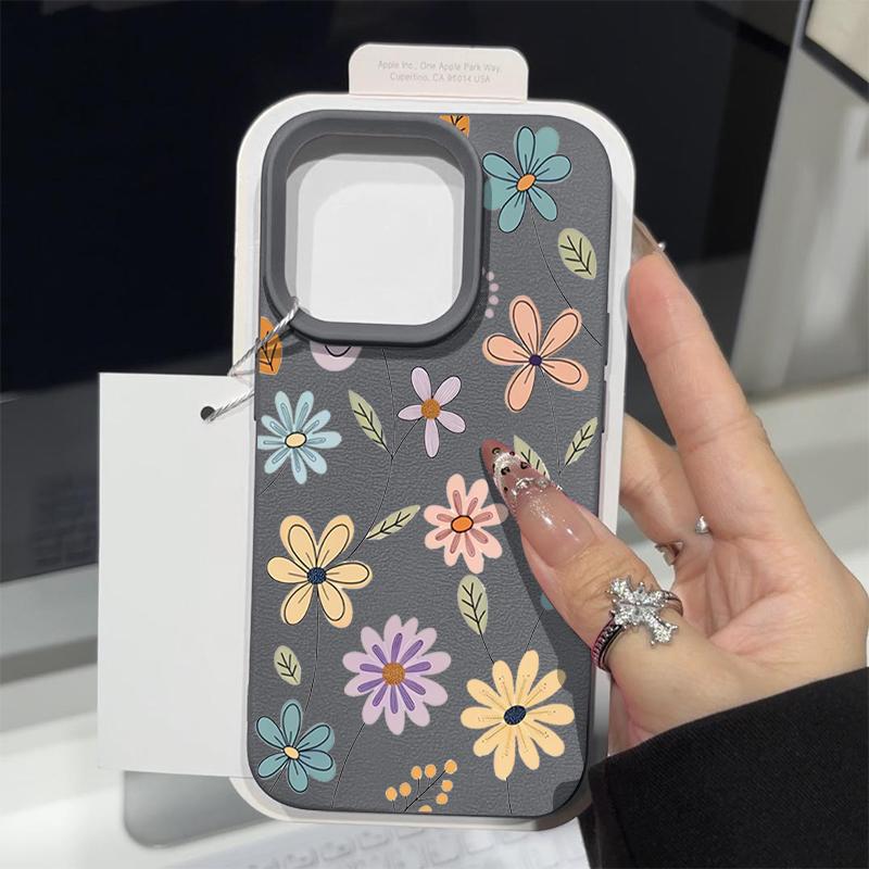 Fall prevention Personalized phone case iphone16pro For iPhone 16 15 Pro Max 16promax 14 13 12 11pro Artistic Flower Pattern