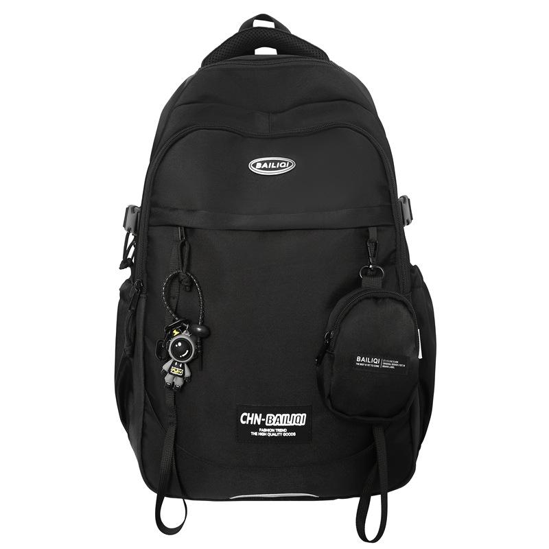 

Large Capacity Backpack Animation Pattern Graffiti Student Schoolbag Trendy Casual Backpack Commuting Bag Ordinary